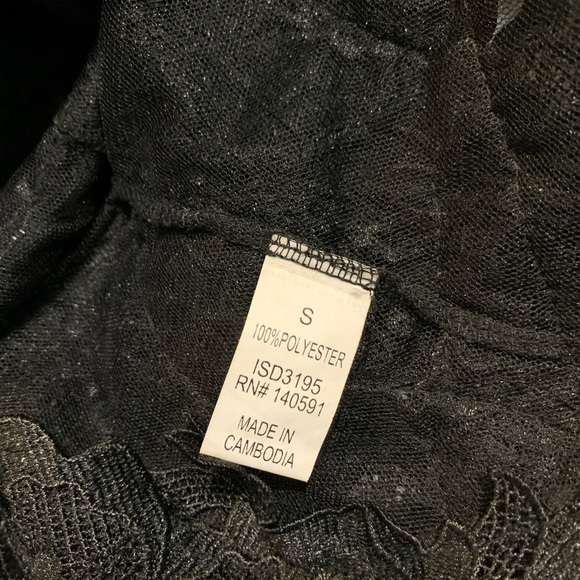 Cq by cq Black ALL Lace See-Through dress cocktail size small - Picture 11 of 15
